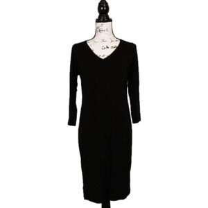 EILEEN Fisher Jersey Shift Dress 3/4 Sleeves